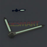 Silver Trim Arrow Shaped Green Lume Watch Hands for ST3600/ST3620/ETA6497/6498