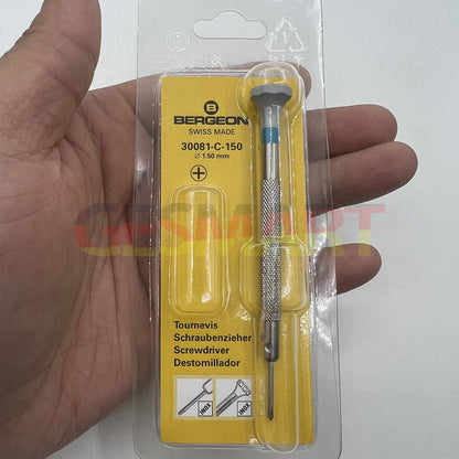 Bergeon 30081-C-150 ergonomic Phillips screwdriver 1.50mm for precision watch accessory repairs