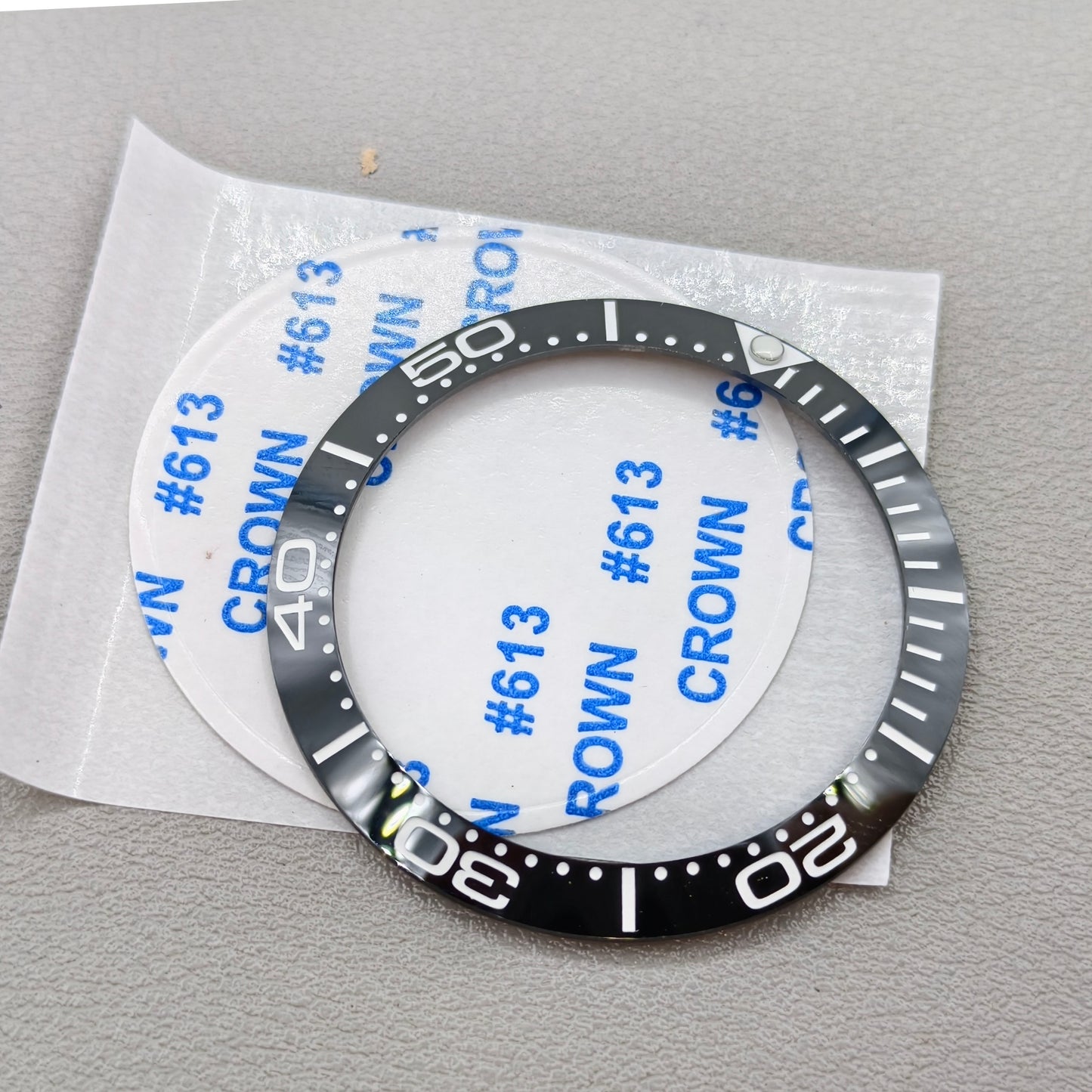 38mm/30.8mm Ceramic Numberal Black Watch Bezel Insert