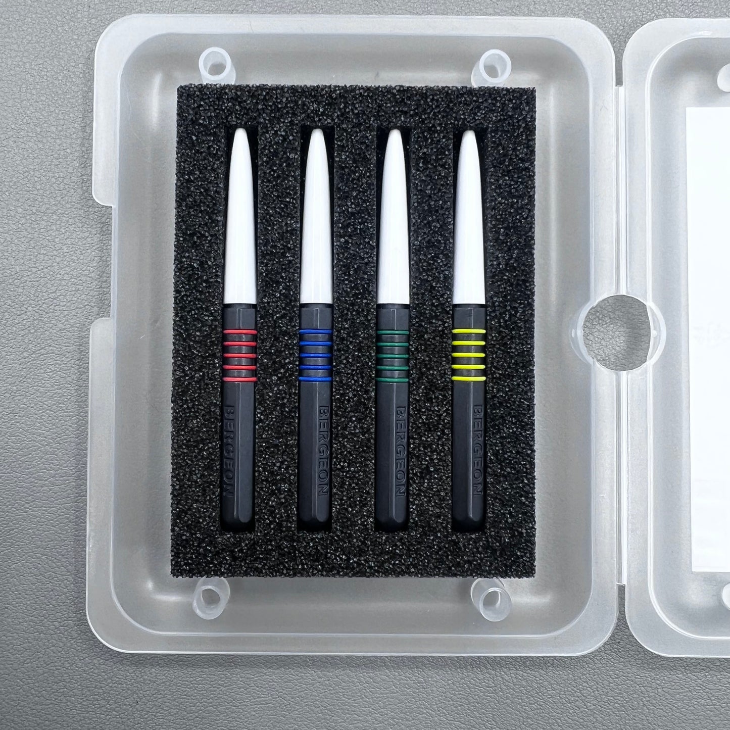 Swiss Bergeon 7013-4 metal dip oiler for precise watch oiling and lubrication in watch repair.