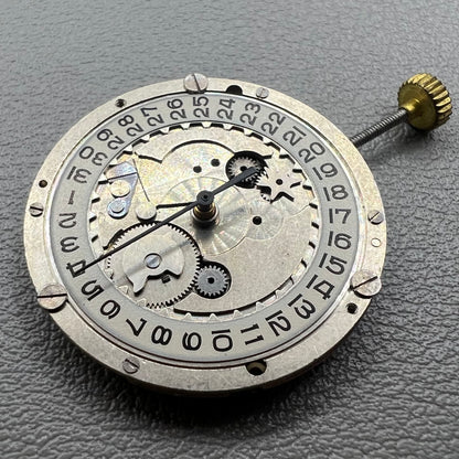 Swiss P-2460 quartz watch movement with 3 hands, precise timekeeping for watch repairs and accessories.