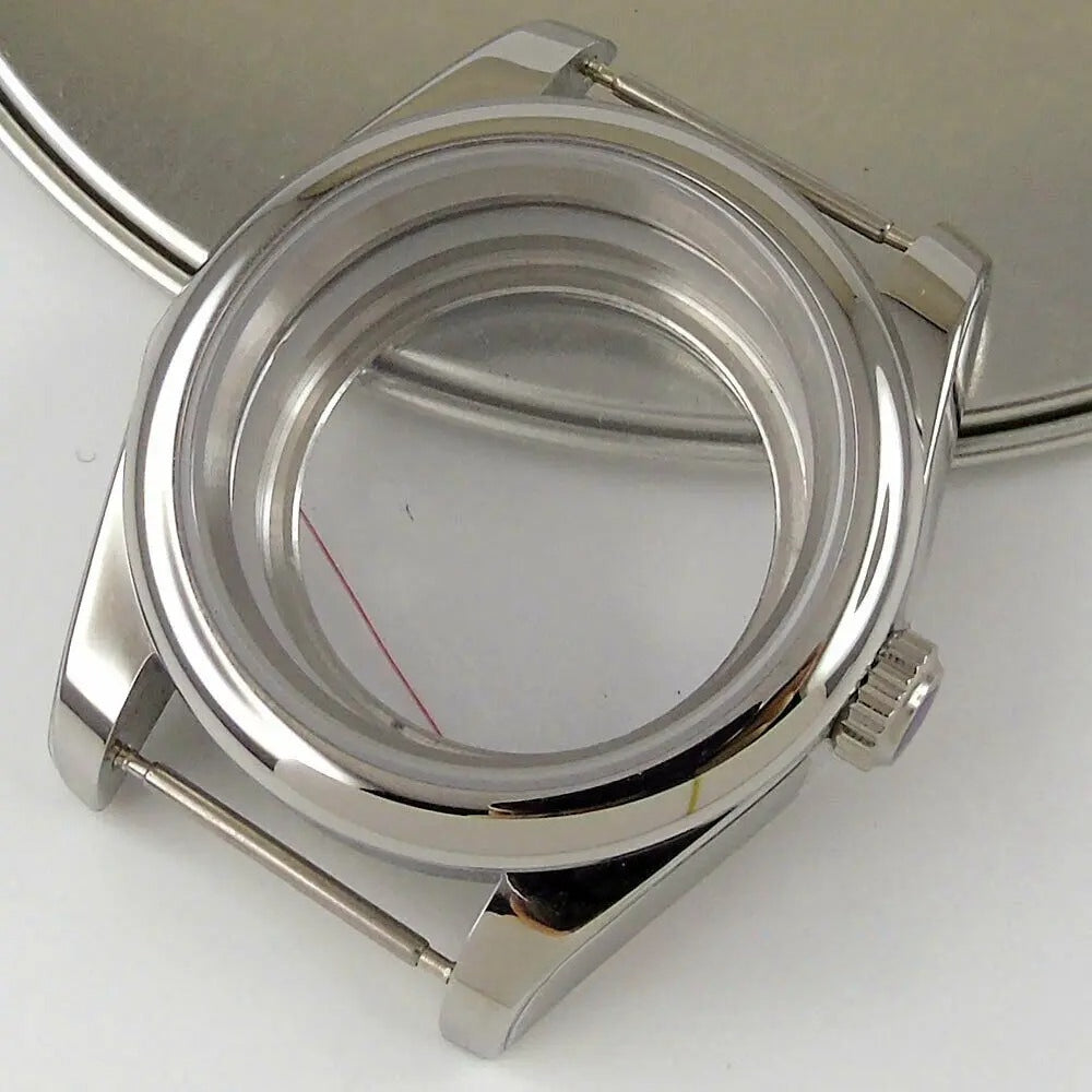 Personalized 39mm Sapphire Glass Watch Case Fit NH35/36 ETA2836 2824 Miyota 8215