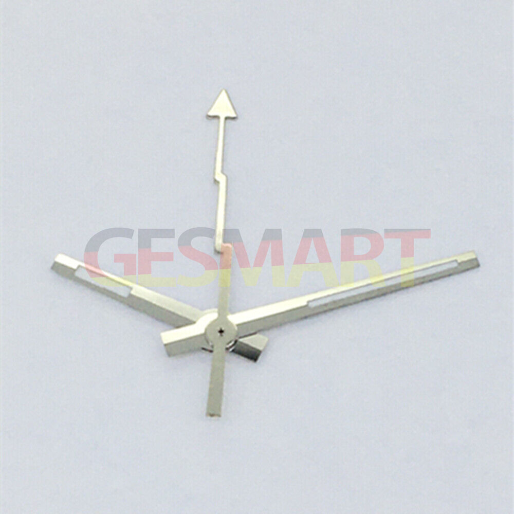 Aiguilles de seconde lumineuses vertes argentées pour montres Asian 8215/2813/8205