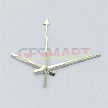 Aiguilles de seconde lumineuses vertes argentées pour montres Asian 8215/2813/8205