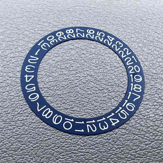 Denim Blue Background Date Disk Wheel Overlay for Miyota NH35 NH36 Movement
