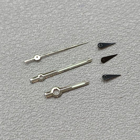 13mm Silver Trim Green Lume Watch Hands for OS10 OS60 OS80 Movement Watch Part
