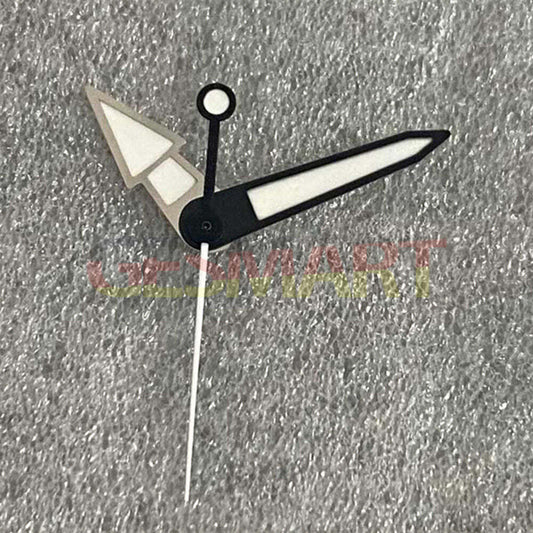 Green luminous watch hands with black and silver trim, compatible with NH35/NH36/4R36 movement ? precision.
