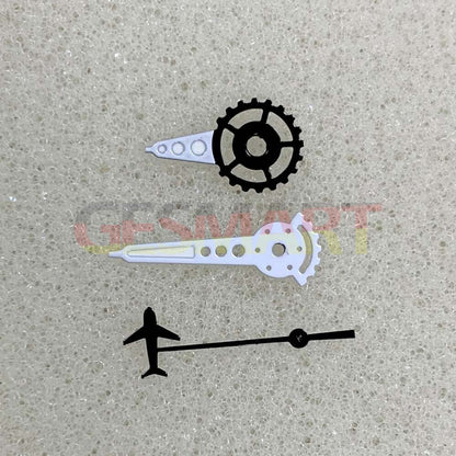 Green luminous small second watch hands for NH35/NH36/4R/7S movements, precision accessory.