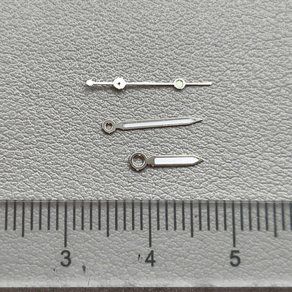 2 Sets Green Lume Silver Trim Watch Hand Set for Ronda 515 Quartz Movement