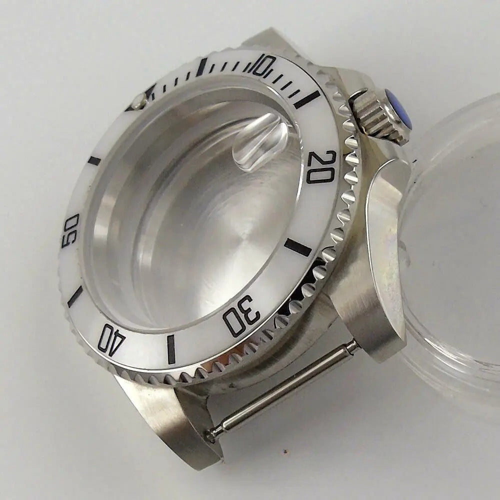 40mm Ceramic Bezel Watch Case Fit NH35 NH36 Miyota 8215 821A mingzhu 2813