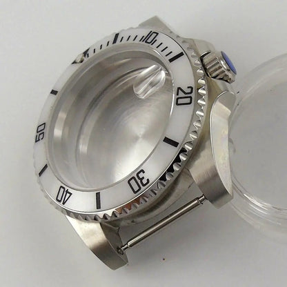 40mm Ceramic Bezel Watch Case Fit NH35 NH36 Miyota 8215 821A mingzhu 2813