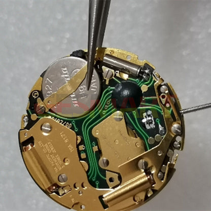 Mouvement à quartz doré ISA 8171 pour montres, date à 3 heures, pièce de réparation multifonction 