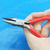 Flat/Round Nose Pliers Pointed Pliers with Foam Handle Jewelry Making Tool