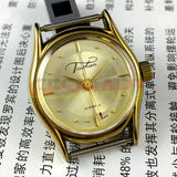 TAISHAN Manual Mechanical Lady Watch 19 Jews Champagne Golden Dial Golden Case