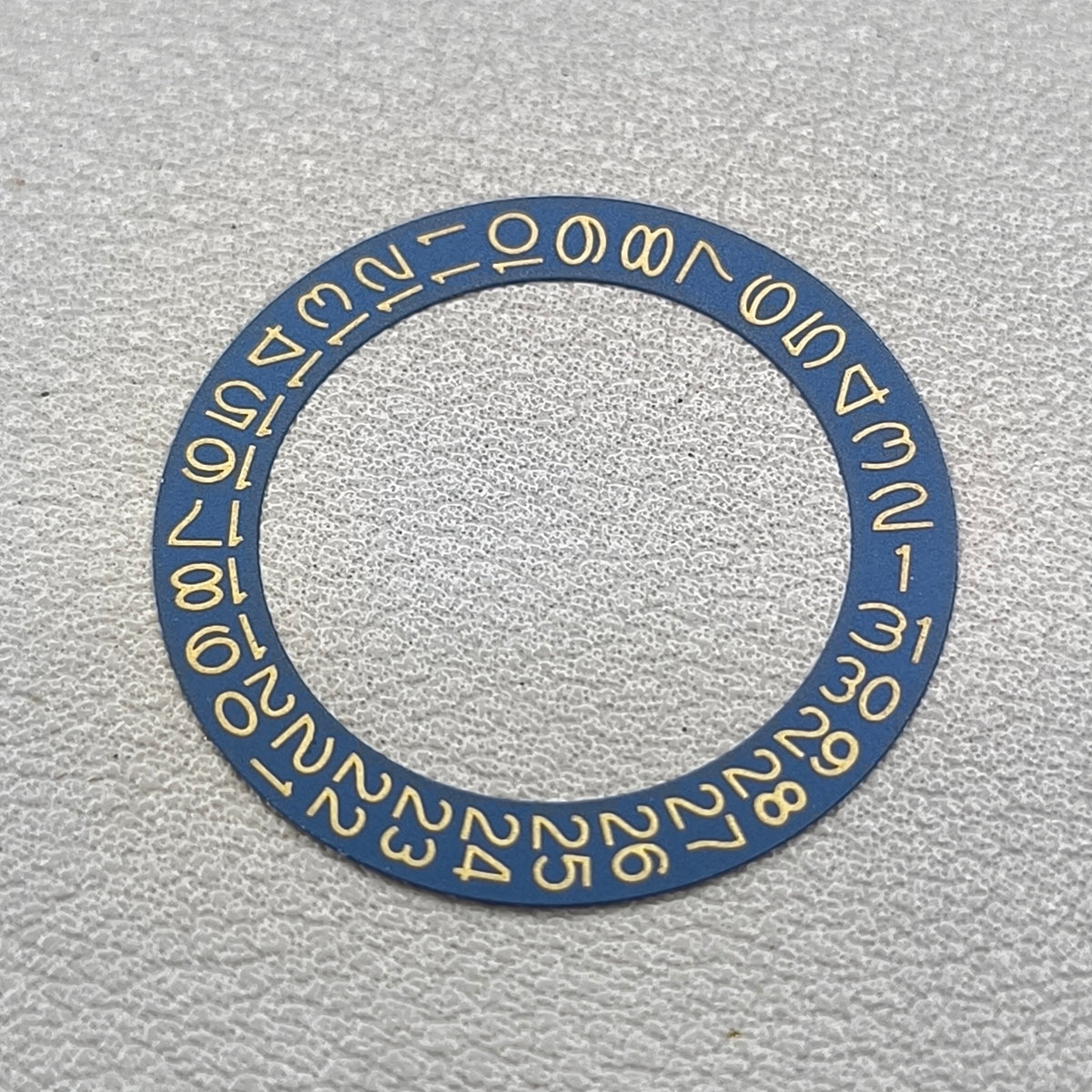 Yellow Font Denim Blue Background Flaxen Disk Date Wheel for Miyota NH35 NH36