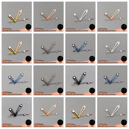 Luminous Green Watches Hands for NH35 NH36 Series ETA 2836 2824 Miyota 8205 8215