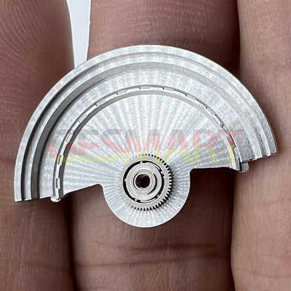 Masse oscillante à rotor sculpté en argent pour mouvement Miyota NH35 NH36