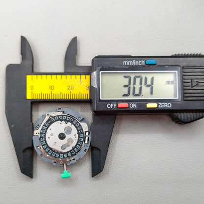 Japan Miyota OS11 0S11 Quartz Movement Black Disk Wheel Date@4