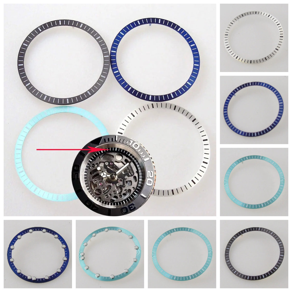 28.5mm Watch Dial Circle Plate for Jpan NH70 NH72 Skeleton Movement Hollow Dial