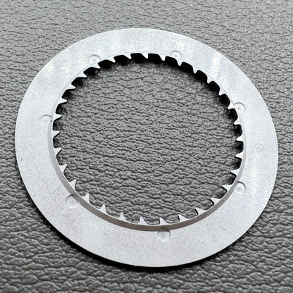 Disk date wheel with blue luminous markers, white font on black background for NH35 NH36 movement