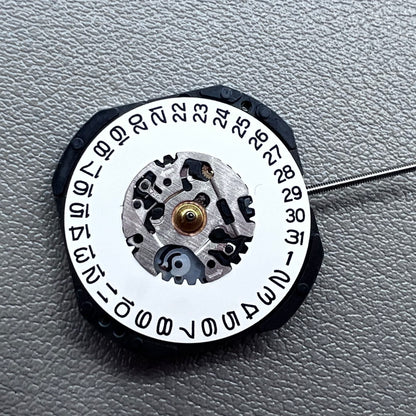 Japan Seiko 7N32C Watch Quartz Movement White Disk Date@3