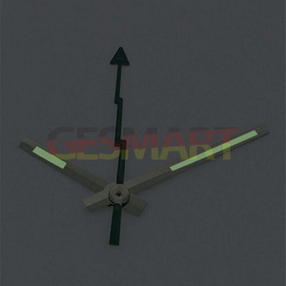 Silver trim green second hand for Asian 8215/2813/8205 watch movement, precise timing accessory by Lume.