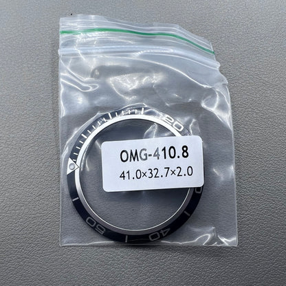 41mm Black Aluminium Alloy Watch Bezel Insert for Omega Seamaster 600