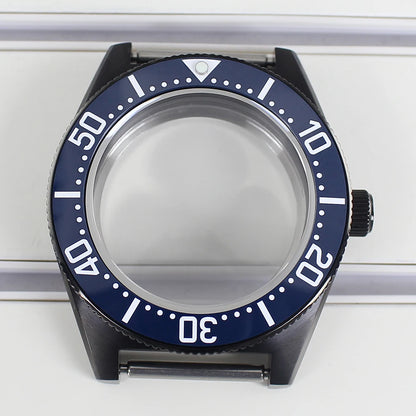 40mm Diver Watch Case Sapphire Glass with Bezel For NH35 NH36 NH34 NH38 4R36