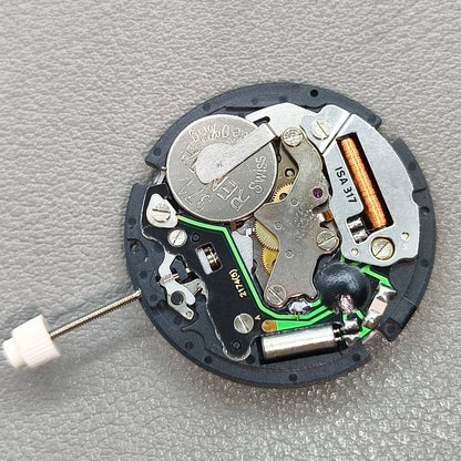 Swiss ISA 317 Double Calendar 3 Hands Quartz Movement