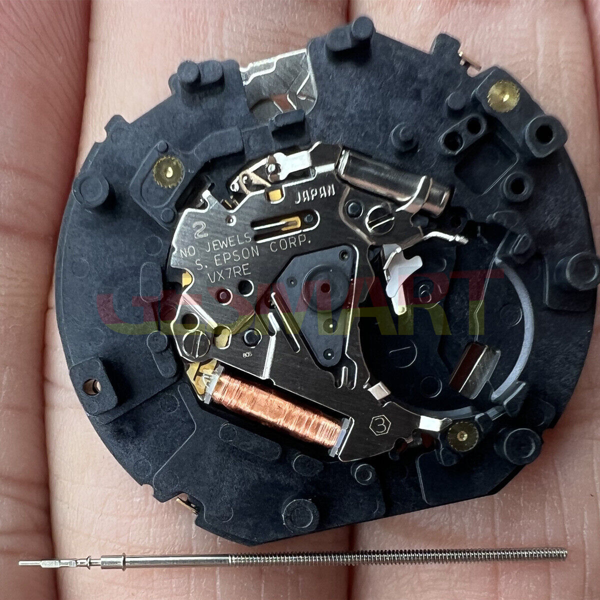 Hattori Epson VX7R quartz watch movement, precision Japan-made component for repairs and upgrades