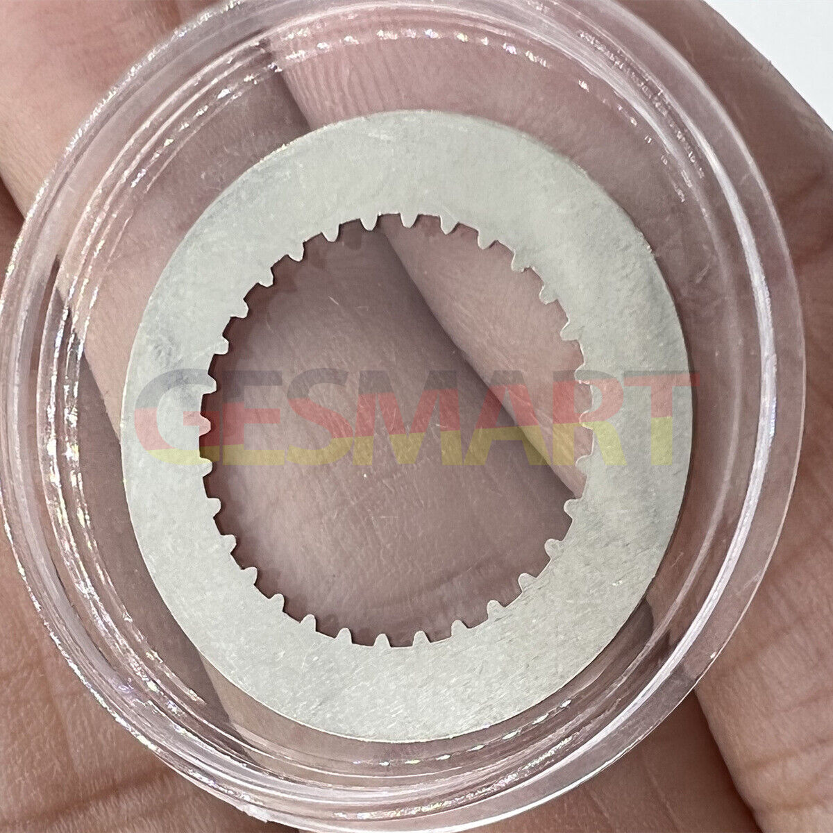 Grey date disk wheel for RLX 3135 watch movement, compatible replacement, enhancing date function.