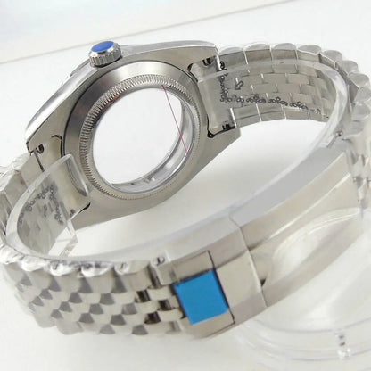 36mm 39mm Flat Sapphire Glass Watch Case Fit Datejust NH35 NH36 ETA 2824 PT5000