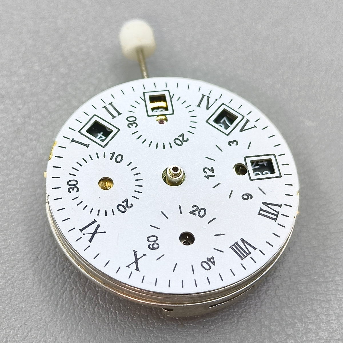 Chinese 7750 GMT Automatic Mechanical Movement 3 Hands Small Second@9