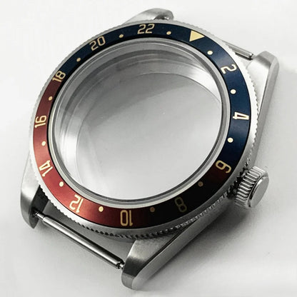 39MM Bezel Domed Sapphire Crystal Case for NH34 NH35 NH36 NH38 ETA 2824 PT5000
