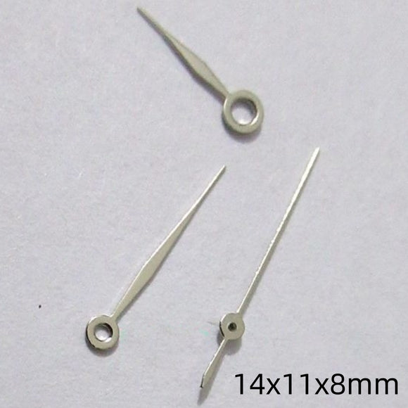 14mm Silver Painted Watch Hands Set for Miyota 2035 2115 2105 2305 Movement