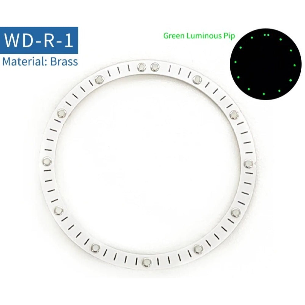 Green Luminous White Hollow Watch Dial For Skx007 Skx009 Srpd Movement NH70/NH72