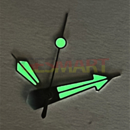 Aiguilles de montre C3 Super Lume argentées pour la plongée SKX/SBBN NH35 NH36 mouvement n° 7