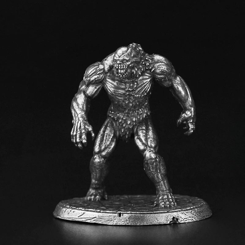 Muscular Claw Beast Copper Miniature Figurine White Bronze Sci-Fi Wargame 354-29