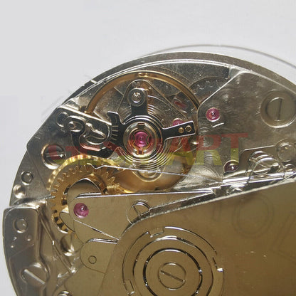 China Made 7750 mechanical watch movement showing small seconds subdials at 3, 6, and 9 o'clock positions, no calendar function.