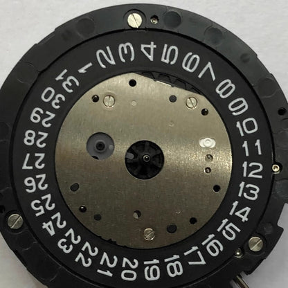 China Made Miyota 6S10 Quartz Movement Watch Part Black Disk Date At 3