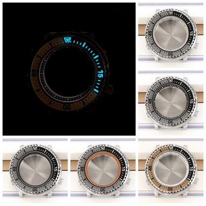 43mm Watch Case C3 Bezel Sapphire For Mod Mini tuna Canned NH34/35/36/38 4R36