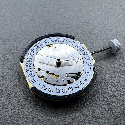 Swiss Ronda 3540.D quartz movement with multifunctional 6 hands for precise timekeeping.