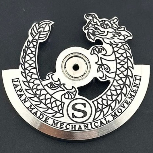Modified Silver Dragon S Carved Rotor Oscillating Weight for NH35 NH36 Movement