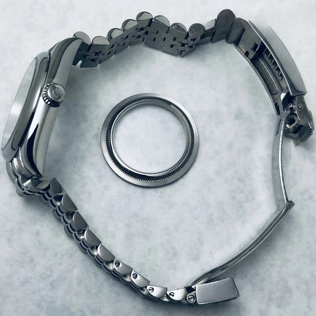 36/40mm Steel Watch Case Sapphire For NH34 NH35 NH36 ETA2824 PT5000 S Crown