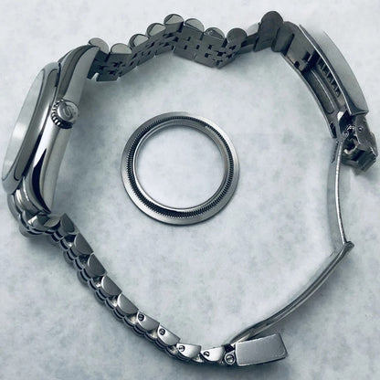 36/40mm Steel Watch Case Sapphire For NH34 NH35 NH36 ETA2824 PT5000 S Crown