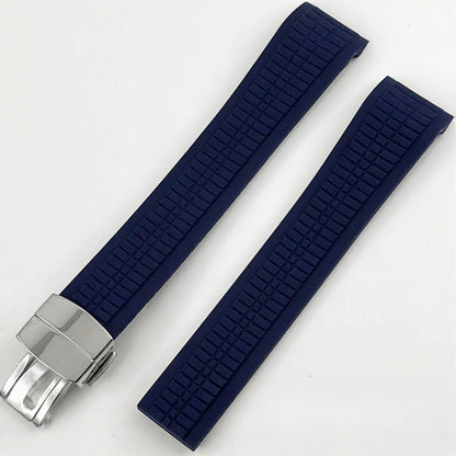 40mm Nautilus Rubber Strap Sapphire Glass Watch Case for NH34/35 NH36 NH38 4R35