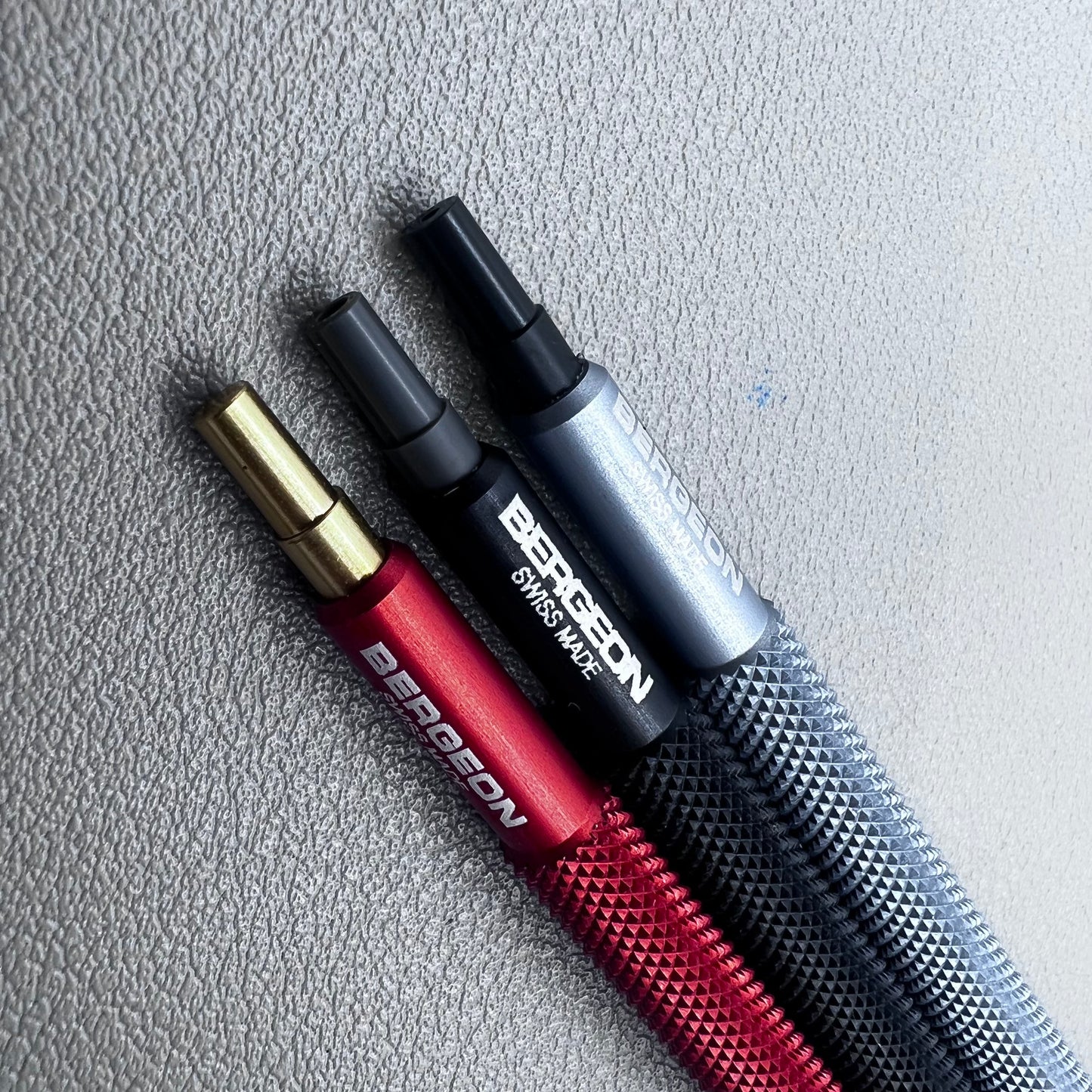 Bergeon 7404 Swiss watch hand fitting tools set, precision tools for watchmakers and repairs.