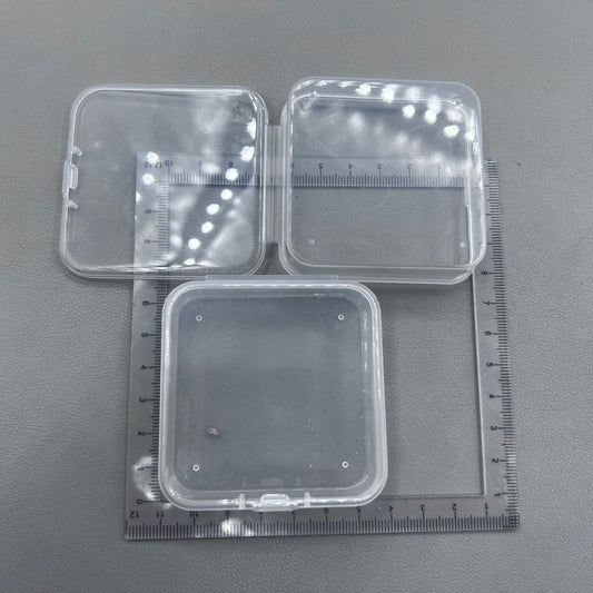 10 PIECES 6.5x2cm Extra Large Square Plastic PP Transparent Box Fit for Watch Part