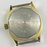 34mm HONGLIAN Manual Mechanical Watch Golden Nail Golden Square Case 3 Hands