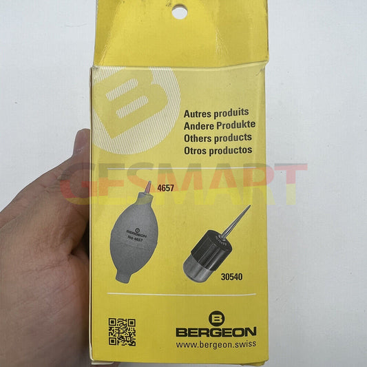 Bergeon 5733 rubber dust blower for cleaning watches, ideal for watchmaker precision tasks.